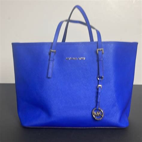 michael kors royal blue crossbody|Michael Kors navy blue tote.